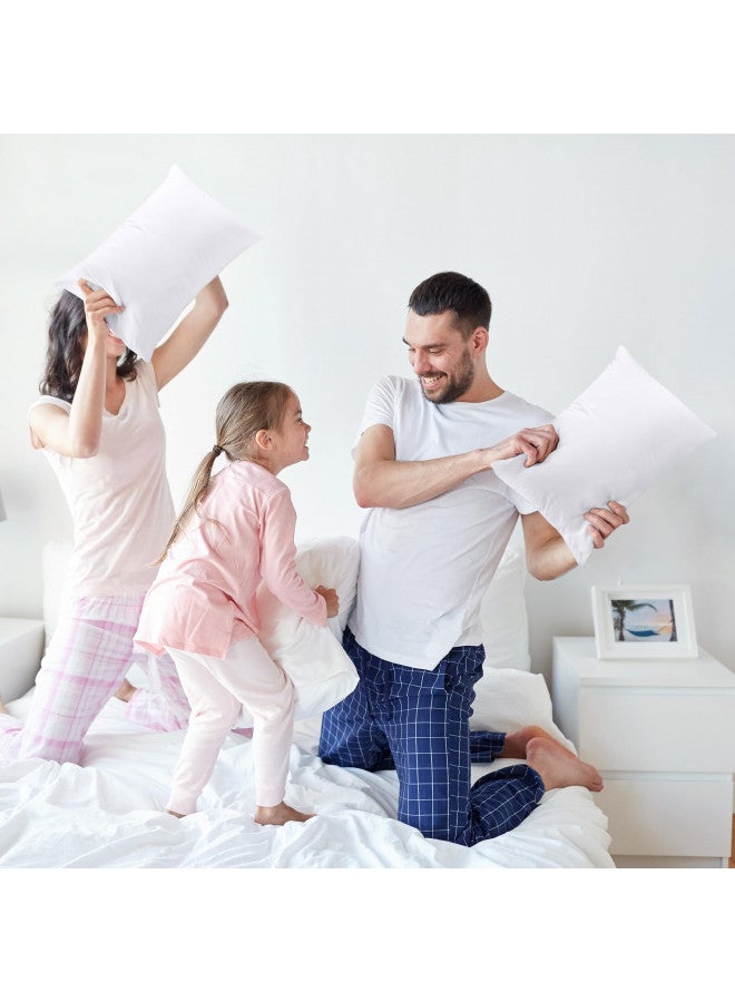 Utopia Bedding Throw Pillows Insert (Pack of 2, White) - 14 x 20 Inches Bed and Couch Pillows - Indoor Decorative Pillows - Image 3