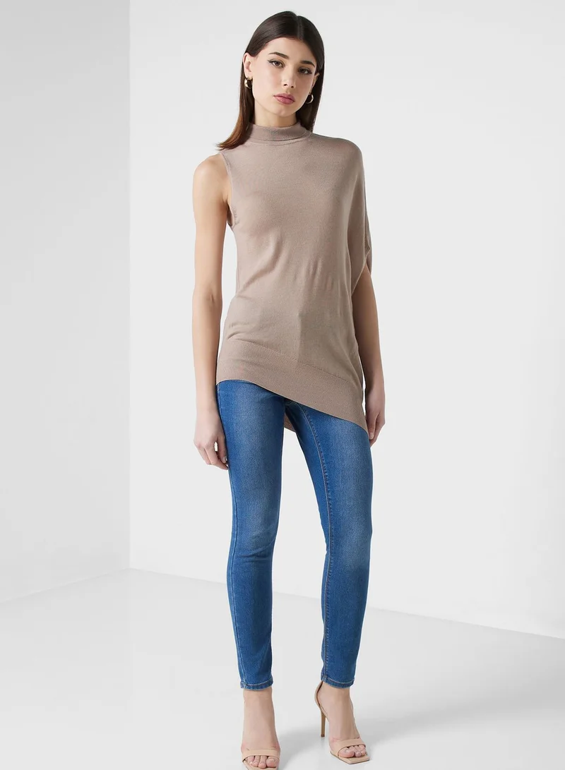 CALVIN KLEIN Fur Detail Sweater