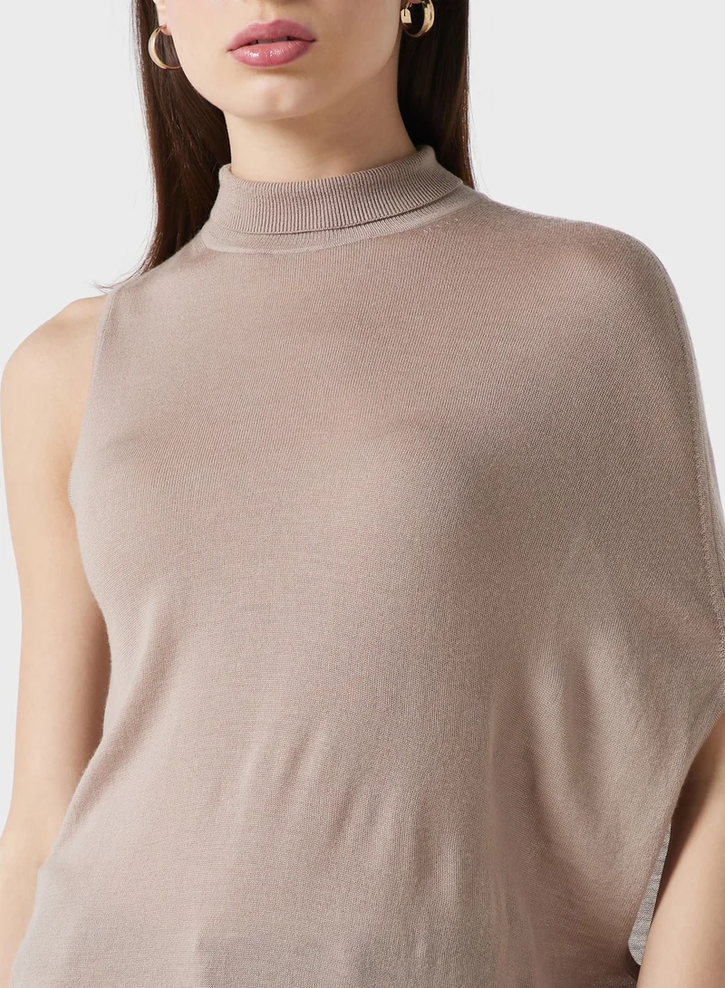 CALVIN KLEIN Fur Detail Sweater