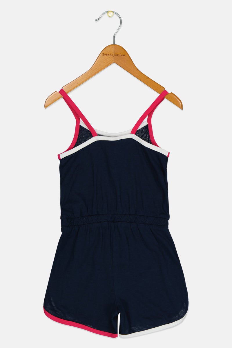 PUMA بدلة رومبر بدون أكمام للبنات من ماركة، لون كحلي - Image 2