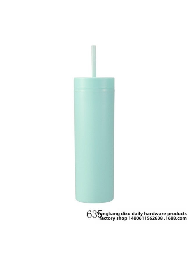Other Cups Daily Use Kitchen Dining Utensils Tea Cups Mugs Coffee Other Drinking Vessels-Color:635-Capacity:16oz Frosted ~ Straight Suction Cap - Image 1