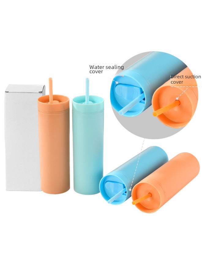 Other Cups Daily Use Kitchen Dining Utensils Tea Cups Mugs Coffee Other Drinking Vessels-Color:635-Capacity:16oz Frosted ~ Straight Suction Cap - Image 3
