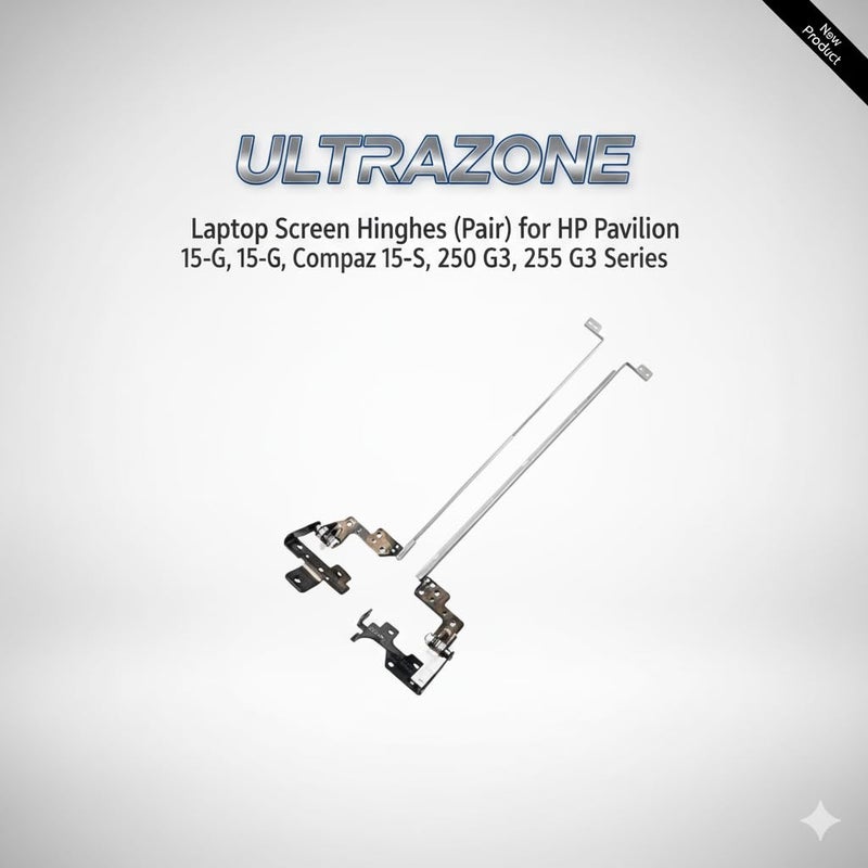 ULTRAZONE Laptop LCD Back Cover/LCD Top Cover with Front Bezel + Hings for Hp Pavilion 15-R, 15-G, Compaq 15-s, 250 G3, 255 G3 (Laptop Screen Assembly), Panel + Bazzel + Hinge - Image 4