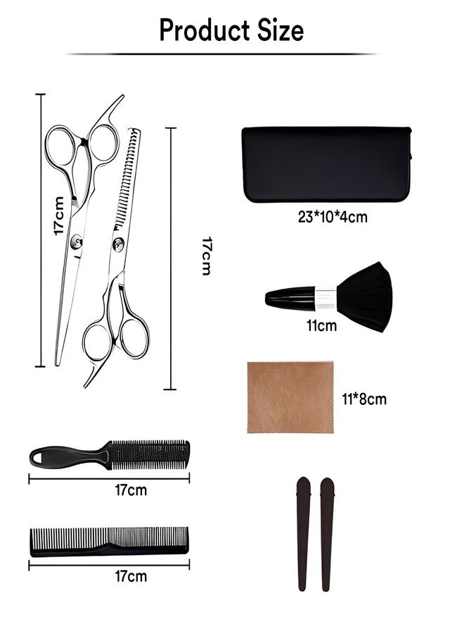 SYGA Premium 8-Piece Hair Cutting Set Household Hairdressing Scissors for Hair Cutting, Bangs, Thinning, and Special Tooth Scissors Set - Image 4