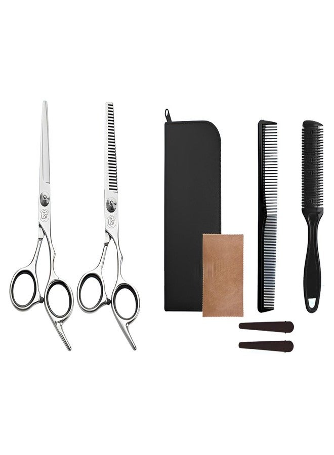SYGA Premium 8-Piece Hair Cutting Set Household Hairdressing Scissors for Hair Cutting, Bangs, Thinning, and Special Tooth Scissors Set - Image 1