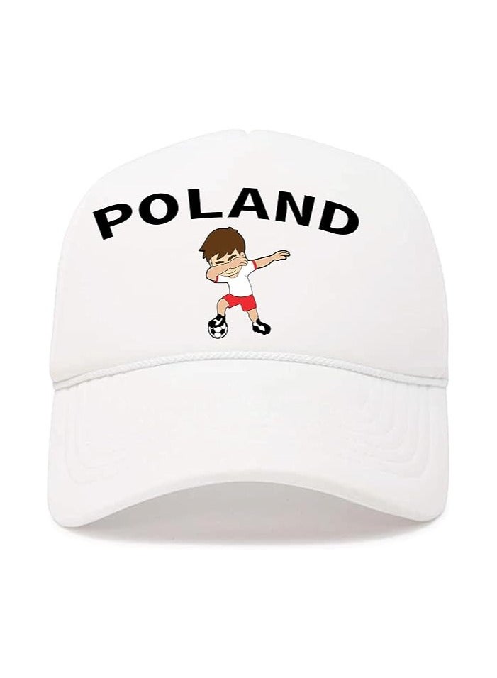 Poland Sports Cap With Adjustment Plastic Snap Closure For Men And Women - Image 1