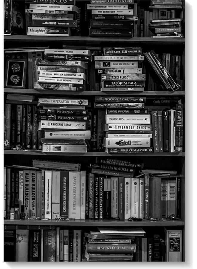 RYN Books Themed Wall Art Painting Multicolour 40x60cm - Image 1
