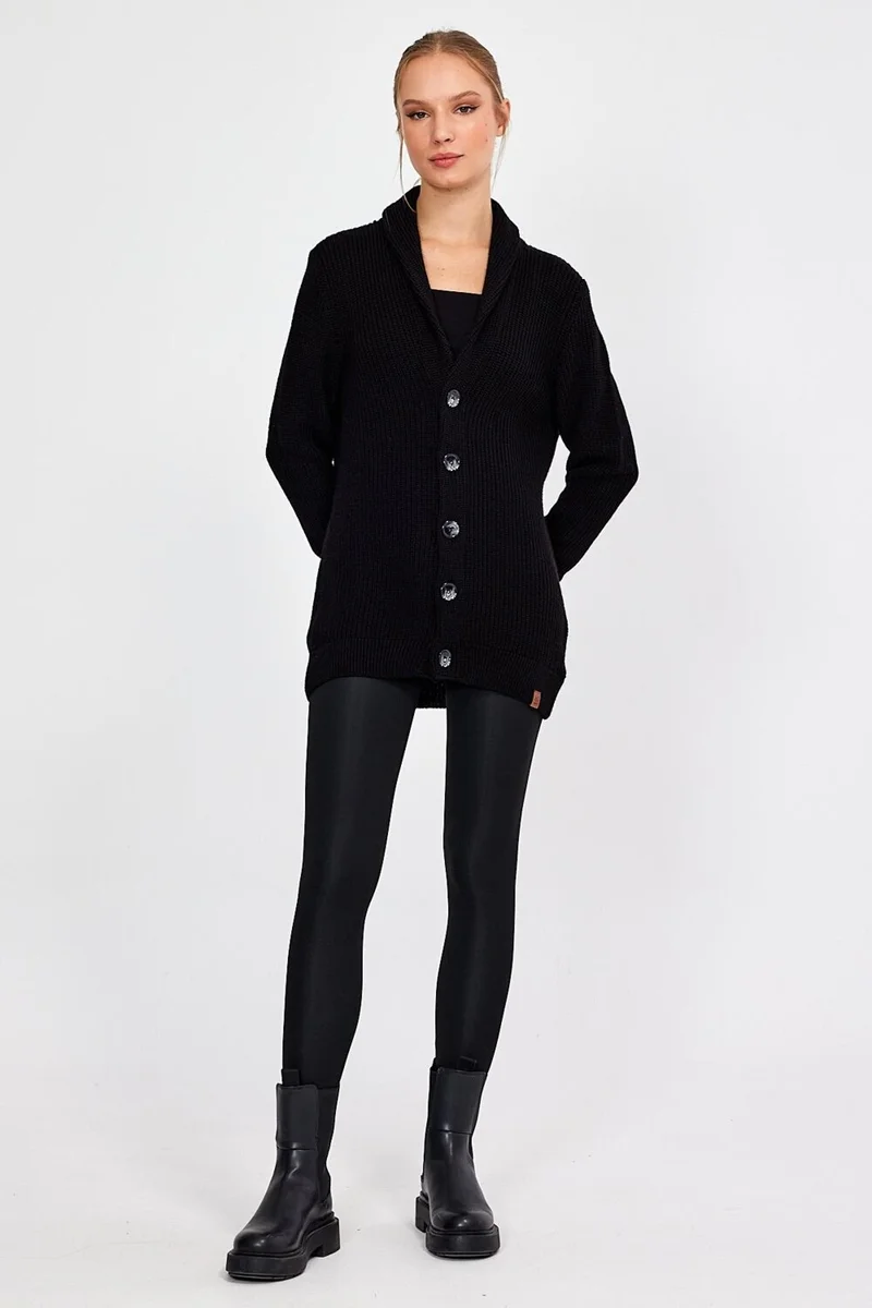 الكسندر جاردي Alexandergardı Buttoned Oversize Thessaloniki Knitted Cardigan (E23-6705)