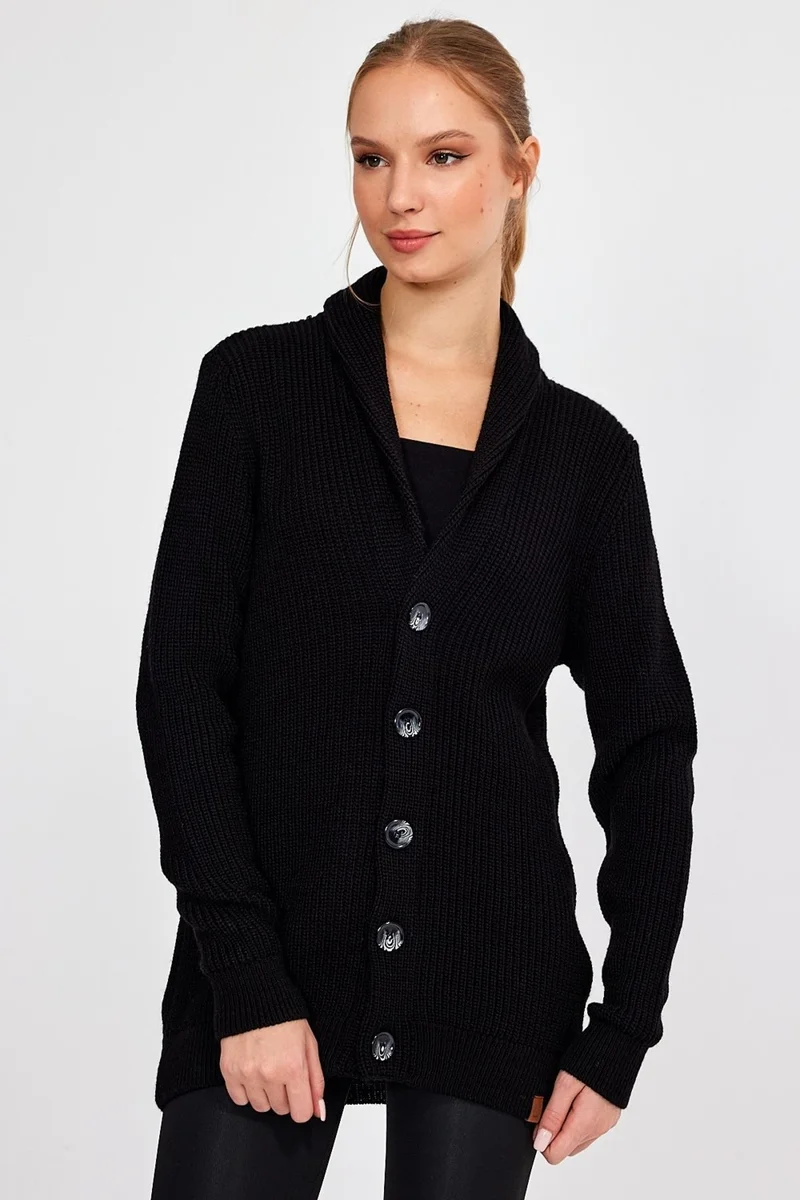 الكسندر جاردي Alexandergardı Buttoned Oversize Thessaloniki Knitted Cardigan (E23-6705)