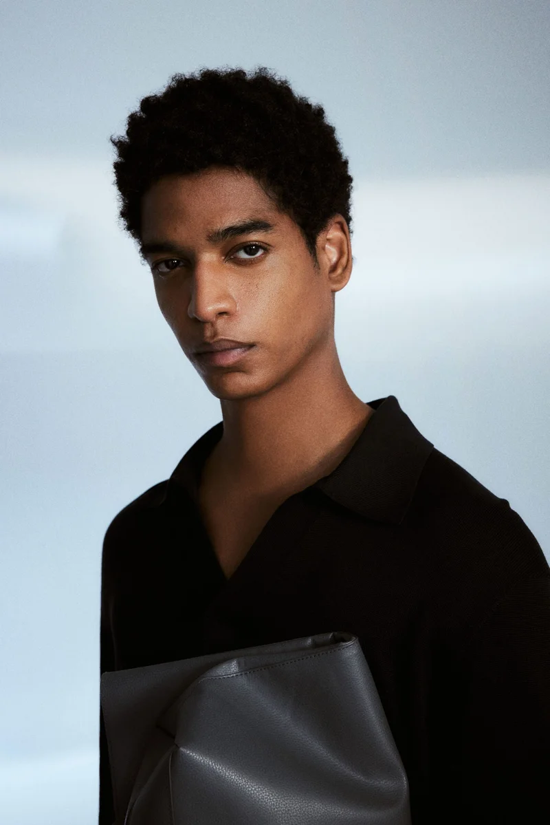 H&M Regular Fit Fine-Knit Polo Shirt
