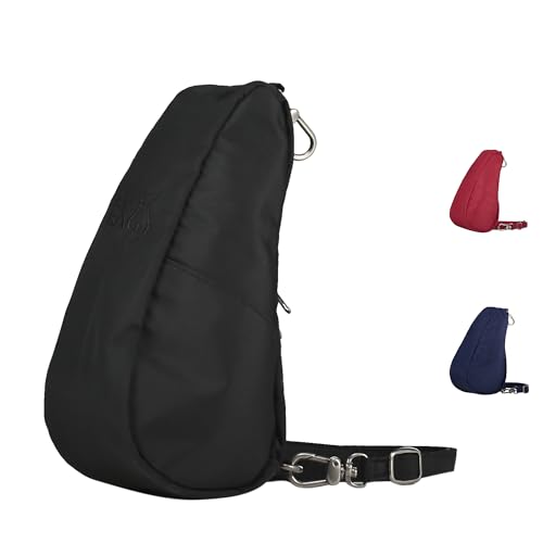AmeriBag 8" Microfiber Crossbody Sling Baglett (Black) - Image 1