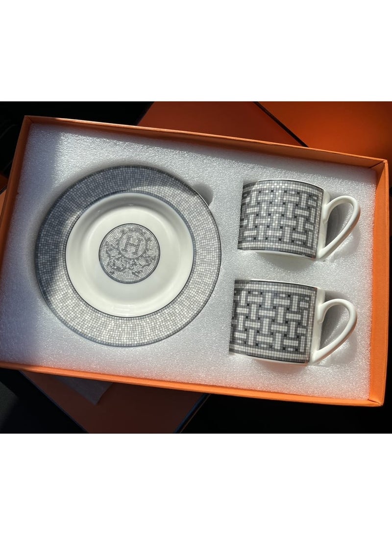 Madina Decorative Coffee Cup and Saucer Set