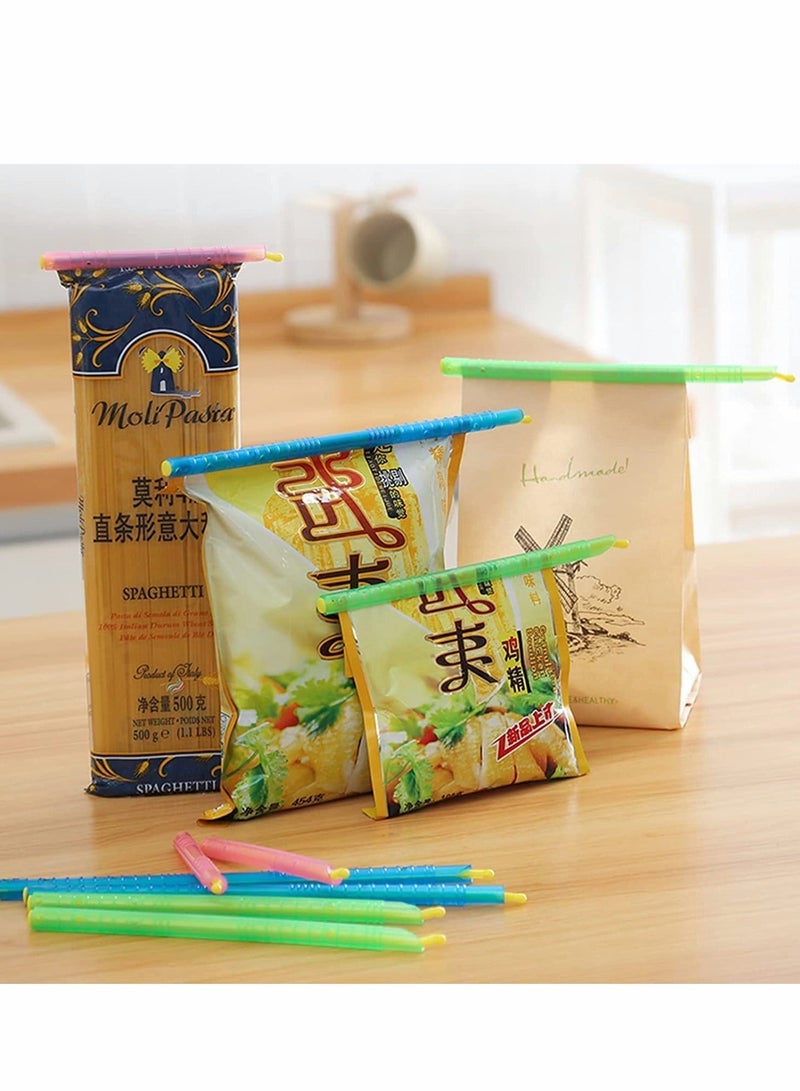 XiuWoo Bag Clips for Bags Plastic Sealer,Portable Sealing Rods Creates True Airtight & Waterproof Seal on Storage For Home Kitchen Use Food Fresh Keeping Reusable Closure (16 PCS） - Image 2