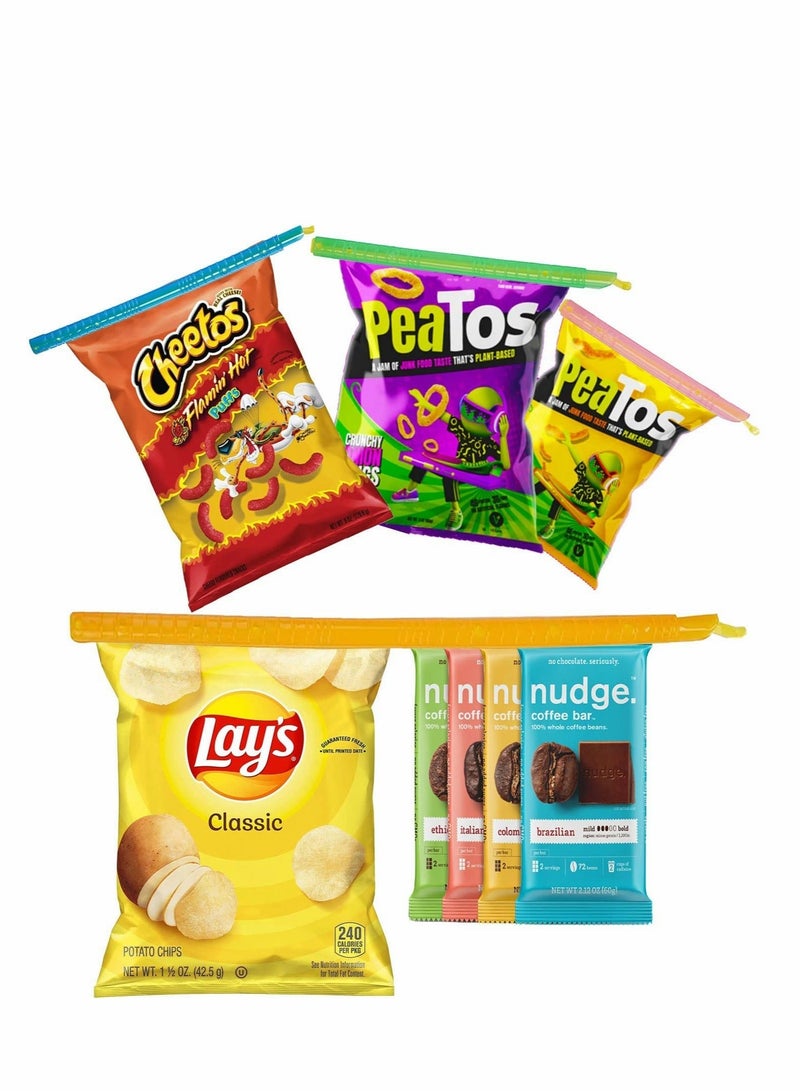 XiuWoo Bag Clips for Bags Plastic Sealer,Portable Sealing Rods Creates True Airtight & Waterproof Seal on Storage For Home Kitchen Use Food Fresh Keeping Reusable Closure (16 PCS） - Image 5