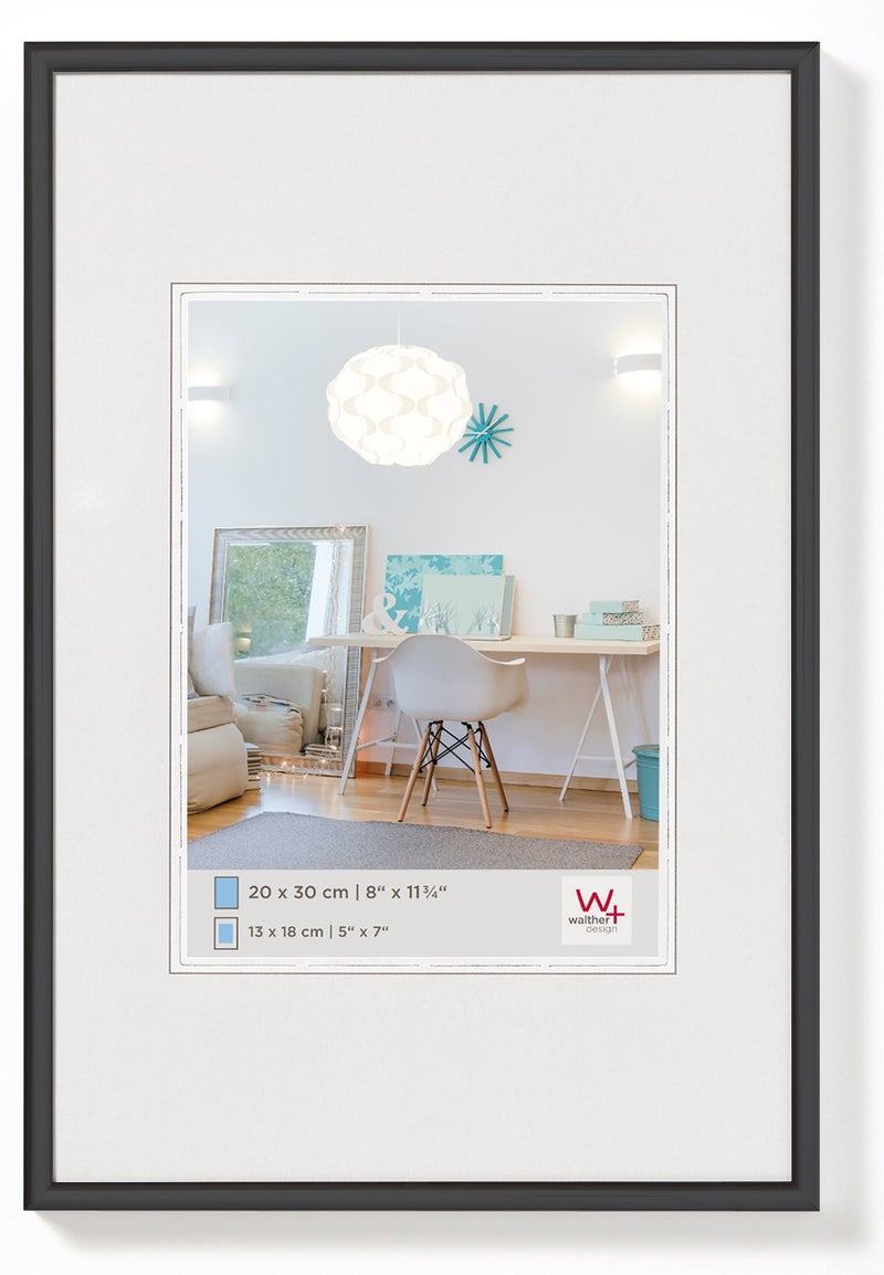 walther Design Picture Frame Black 20 x 30 cm 3Pack New Lifestyle Plastic Frame KV030B3