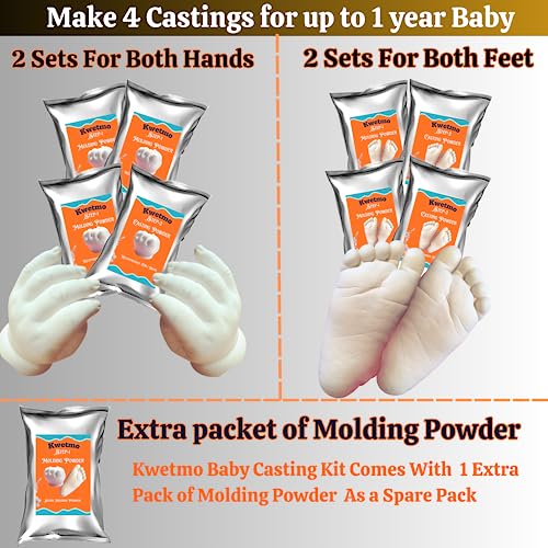 Kwetmo Baby Hand Foot Casting Kit Art and Craft itme - Image 3