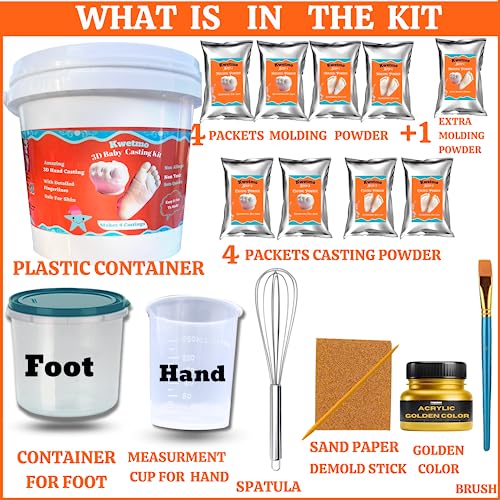 Kwetmo Baby Hand Foot Casting Kit Art and Craft itme - Image 2