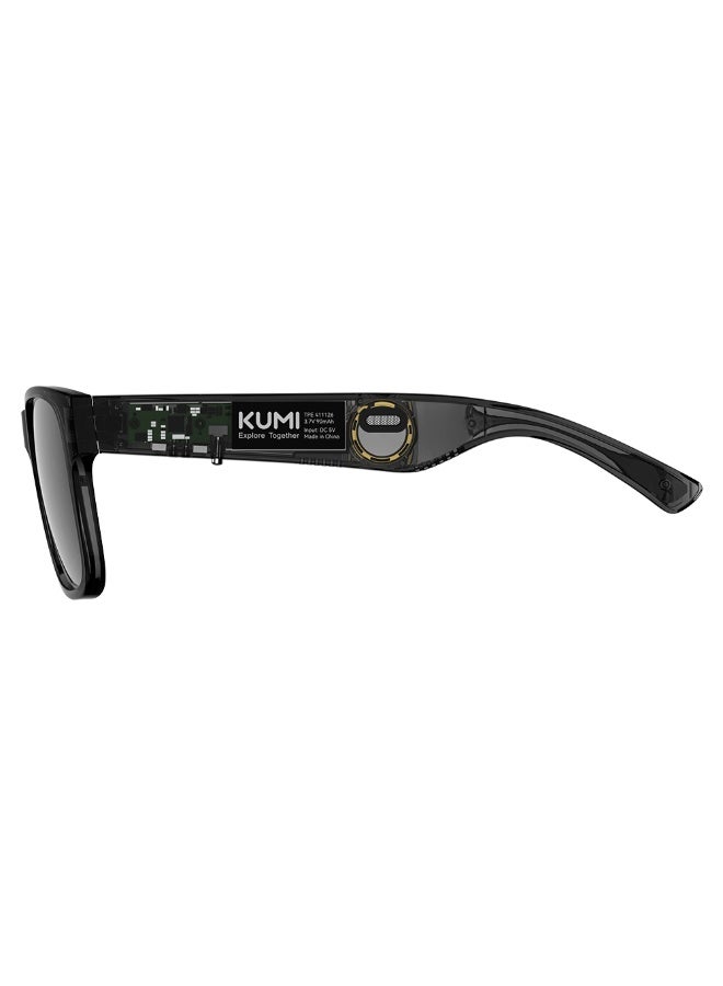 كومي نظارات Meta V1 الذكية مع مكبرات صوت مزدوجة، مساعد صوتي ذكي، شحن مغناطيسي، مقاومة للماء IPX4 – أسود - Image 2