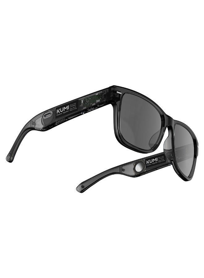 كومي نظارات Meta V1 الذكية مع مكبرات صوت مزدوجة، مساعد صوتي ذكي، شحن مغناطيسي، مقاومة للماء IPX4 – أسود - Image 4