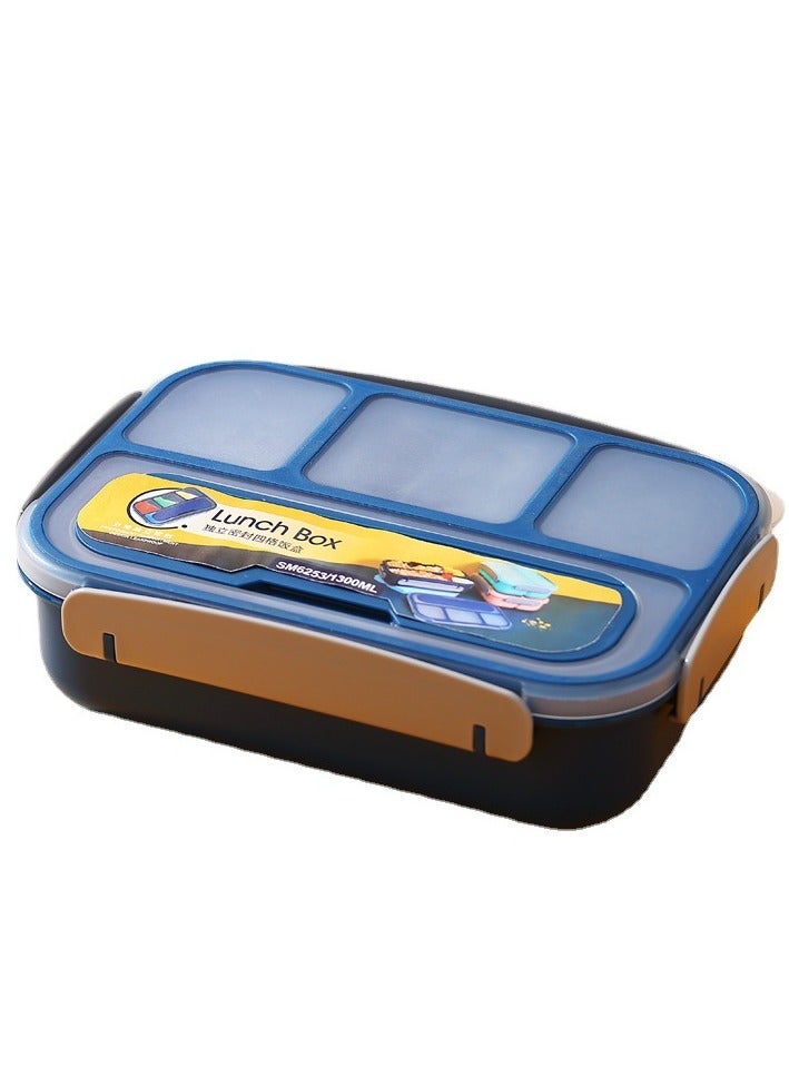 ZEPONOVA Lunch Box Kid and Adult Office Bento Box 1300ML food Containers, 4 Compartment leak proof Microwave & Dishwasher & Freezer Safe, BPA Free - Image 2