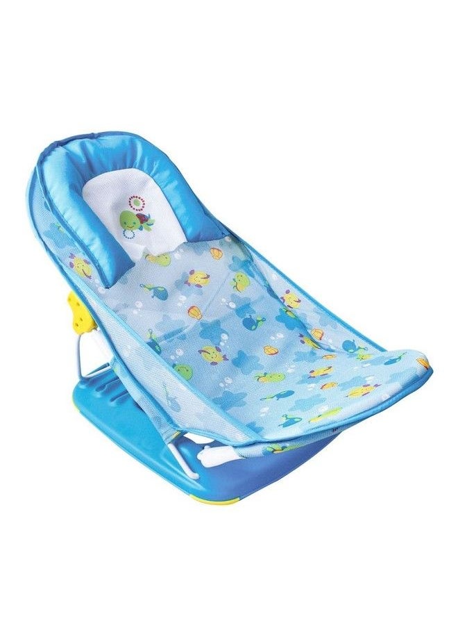 Toyshine Deluxe Baby Bather Bed Cozy Bluebath Tub Support For Use In The Sink Or Big Bathtub Includes 3 Reclining Positionsblue  - Image 2