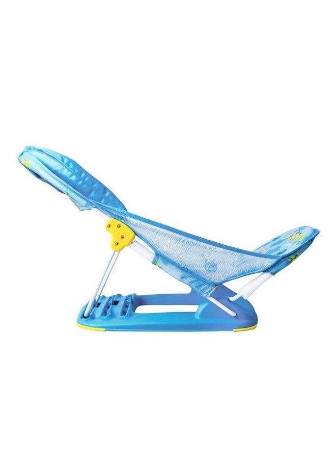 Toyshine Deluxe Baby Bather Bed Cozy Bluebath Tub Support For Use In The Sink Or Big Bathtub Includes 3 Reclining Positionsblue  - Image 4