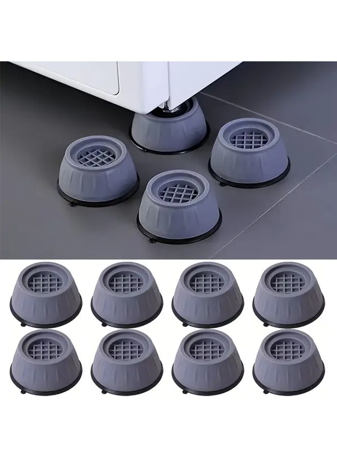 8pcs Washing Machine Anti Vibration Pads Noise Reduction Non Slip Leveling Feet - Image 1