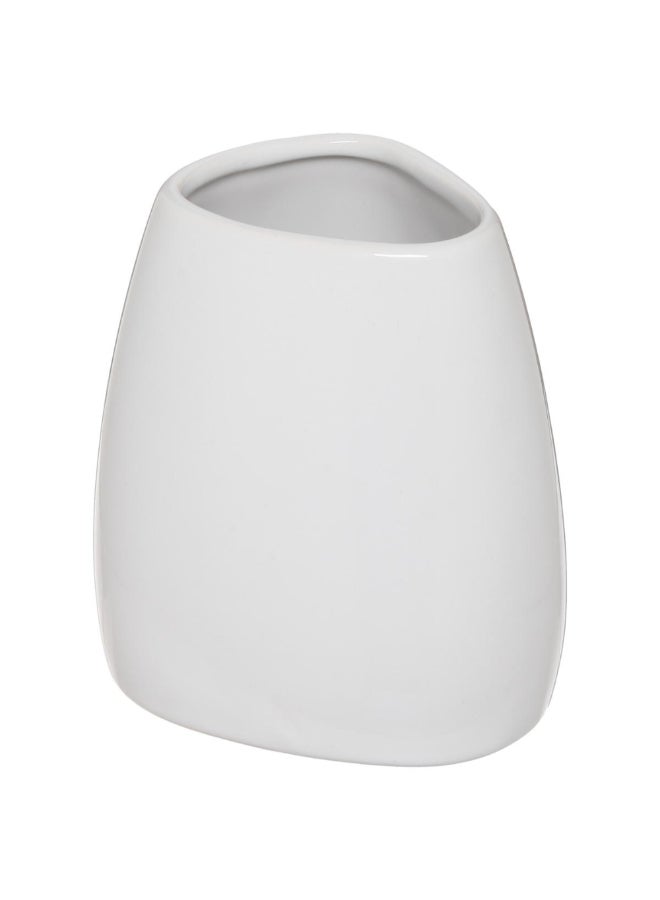 Five Simply Smart Colorama Elegant Design Ceramic Bathroom Tumbler White 9.5 x 8.5 x 7.5 cm 138014I - Image 1