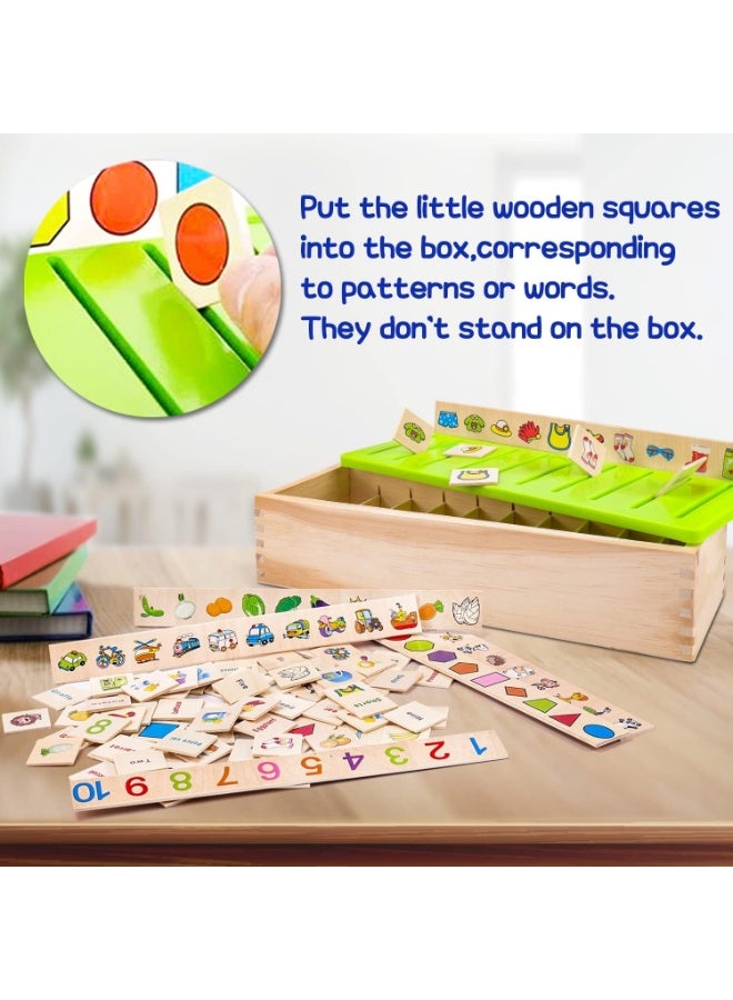 Wooden Montessori Toys for Toddlers,Learning Activities Sorting Box Educational Toys Preschool Kindergarten Games Motor Skills STEM for Girls Boys Age 1 2 3 4 Year Old Kids Birthday Gift - Image 4