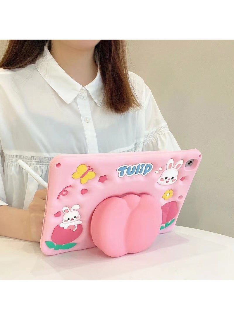 عام غطاء لطيف متوافق مع iPad الجيل العاشر 2022 بشاشة 10.9 بوصة، غطاء لطيف للأطفال لـ iPad 10 مع حامل - Image 2