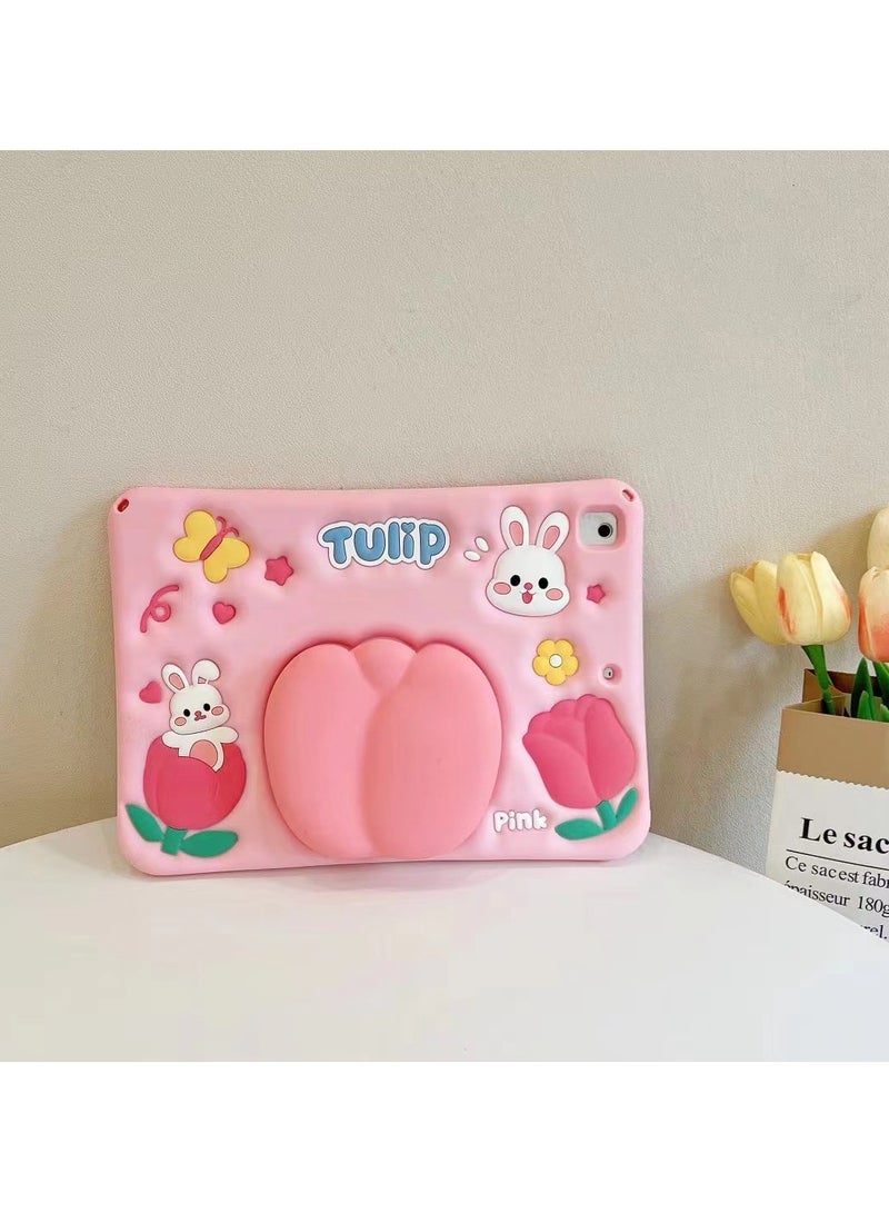 عام غطاء لطيف متوافق مع iPad الجيل العاشر 2022 بشاشة 10.9 بوصة، غطاء لطيف للأطفال لـ iPad 10 مع حامل - Image 3