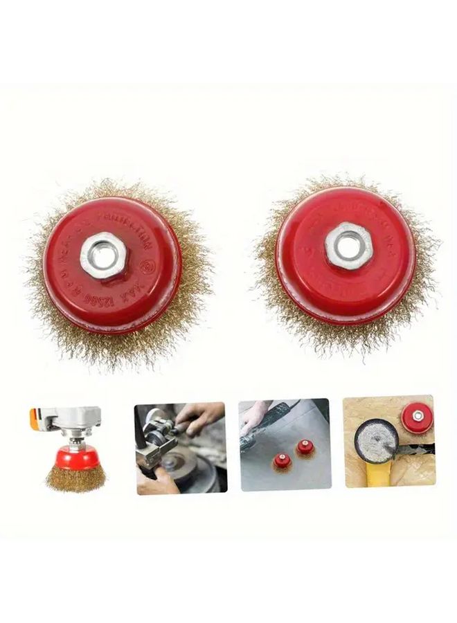 3pcs Heavy Duty Drill Cup Brushes For Paint Removal Rust Mold Grime Cleaning Multi Surface - Image 4