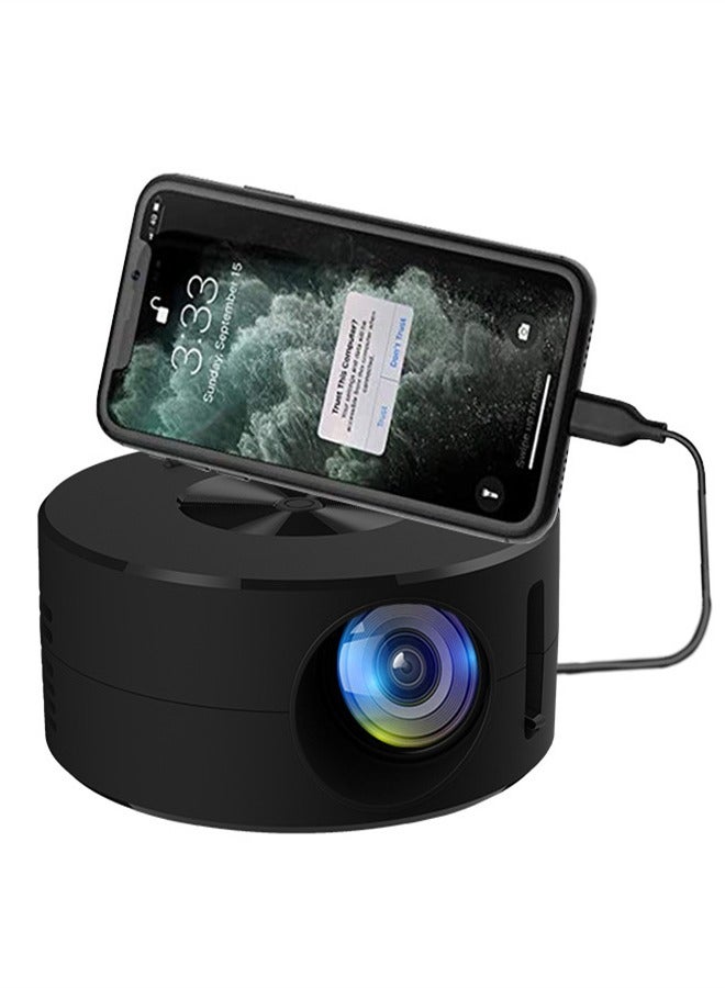 1080P HD Portable Mini Projector - Home and Outdoor Use, Phone Screen Mirroring, Includes 5V 2A Charging Cable  - Image 1