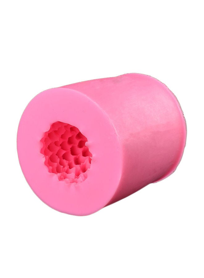 NIBEMINENT 3D Pinecone Shaped Fondant Silicone Mould Pink 8 x 5.8centimeter  - Image 1