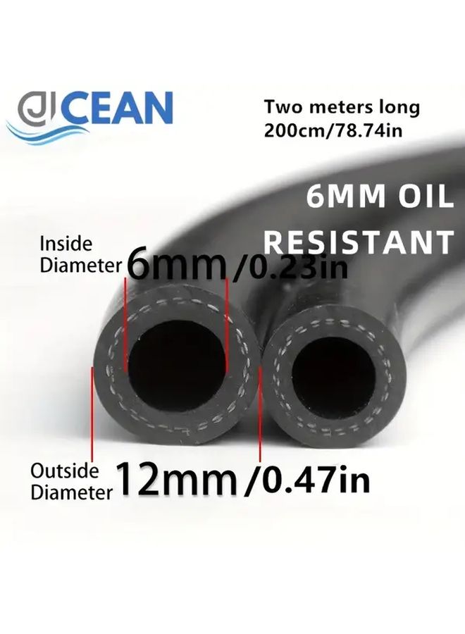 8mm Oil Resistant High Pressure Rubber Fuel Hose For Gasoline Diesel Transfer - Image 3