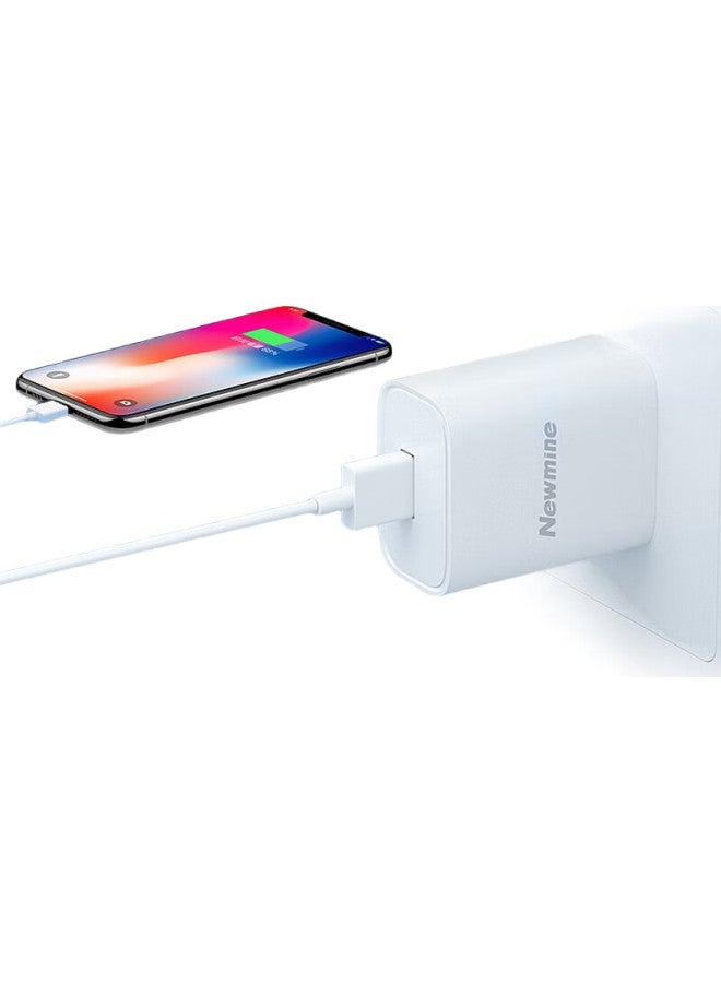 Newmine Apple Charger, Android Phone 5V/2.1A Fast Power Adapter, Universal For Apple Iphone 14/Se2/13/Ipad Tablet, Headphones, Etc. Lc203 Black - Image 3