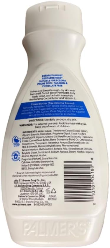PALMER'S Palmers Cocoa Butter Formula With Vitamin E Softens Smoothes Relieves Dry Skin 48 Hour Moisture Smoothes Marks Tone Skin 250ml 2 Pack  - Image 2