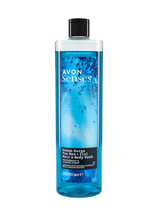 AVON Ocean Surge Hair And Body Wash - 500Ml 500ml - Image 1