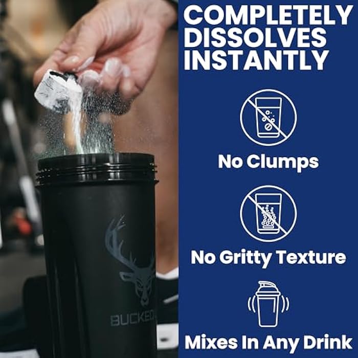 Bucked Up Pure Micronized Creatine Monohydrate for Women and Men - Easy to Mix and Unflavored - 5G Per Serving - 50 Servings - 250 Grams Per Container - Image 4