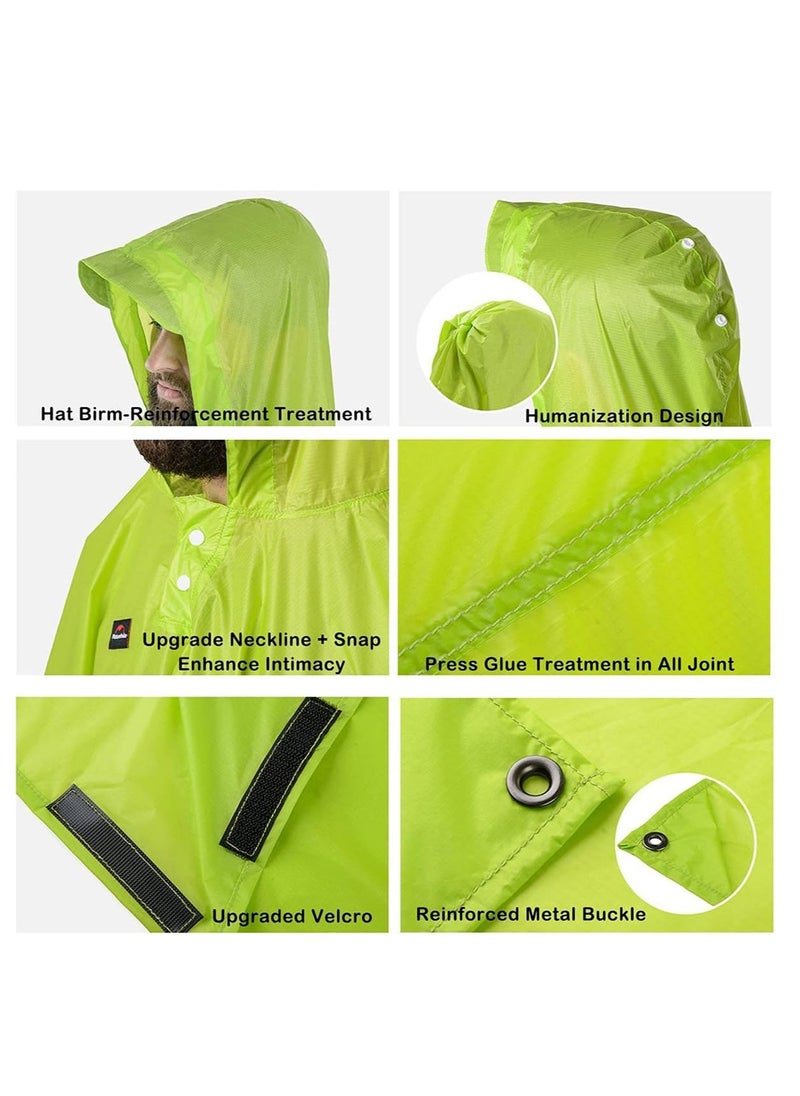 Naturehike 20D Triple Canopy Poncho - Waterproof Outdoor Rain Poncho for Hiking, Camping, and Travel  - Image 2