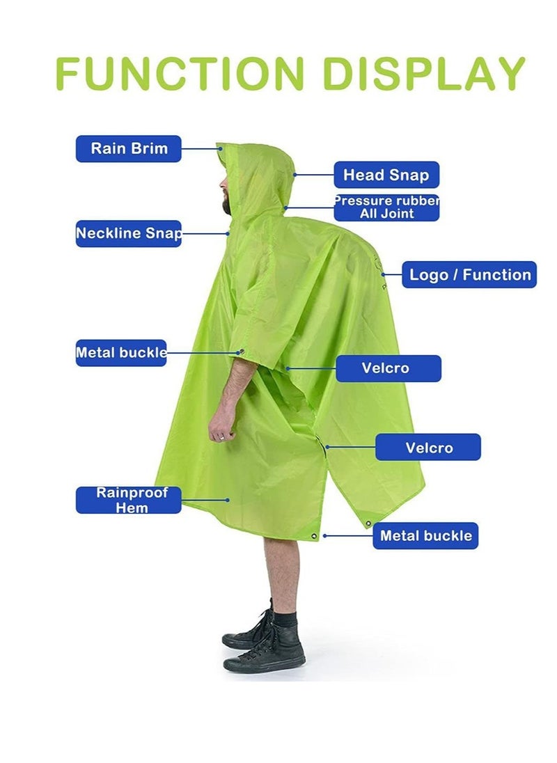 Naturehike 20D Triple Canopy Poncho - Waterproof Outdoor Rain Poncho for Hiking, Camping, and Travel  - Image 3