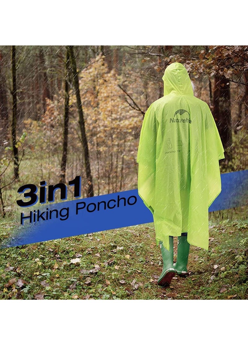 Naturehike 20D Triple Canopy Poncho - Waterproof Outdoor Rain Poncho for Hiking, Camping, and Travel  - Image 5