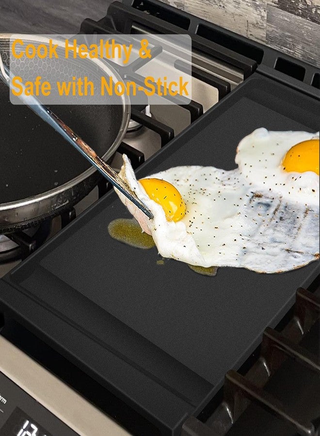NECEG UPGRADED WB31X24738 Cast Iron Griddle Replacement for GE Gas Range, 9×19.5 Inch Nonstick Center Griddle, Food Grade Flat Cooktop Plate for GE Stove Parts - Image 3