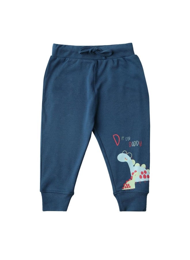 Nautinati Infant Printed Pure Cotton Leggings |Packs | Age 0-2Years Navy - Image 1