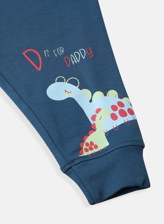 Nautinati Infant Printed Pure Cotton Leggings |Packs | Age 0-2Years Navy - Image 4