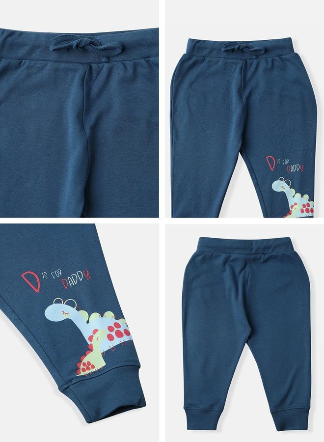 Nautinati Infant Printed Pure Cotton Leggings |Packs | Age 0-2Years Navy - Image 5