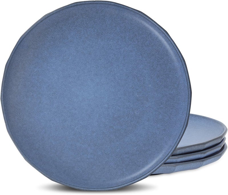 Stone Lain Rio 4Piece Dinner Plate Set Stoneware Blue - Image 1