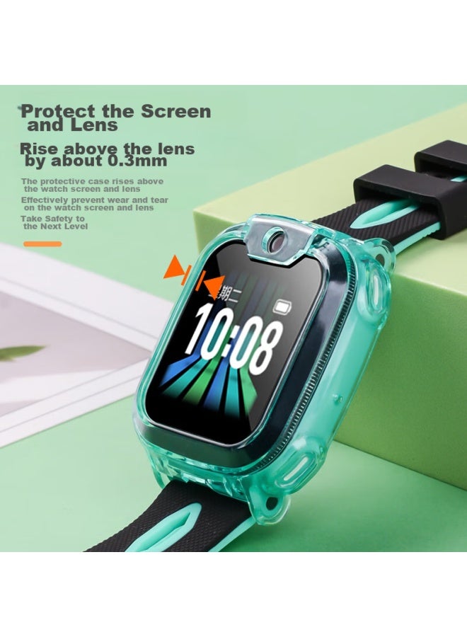 Shan Xiaotiancai Q2a/q1a/q1a/n3/d2/d2a Protective Case, Children's Smarch Q2a/q1a Protective Cover, Tempered Glass Film, Slim, Shockproof, Anti-collision Protective Case, Full Coverage Shell - Image 4