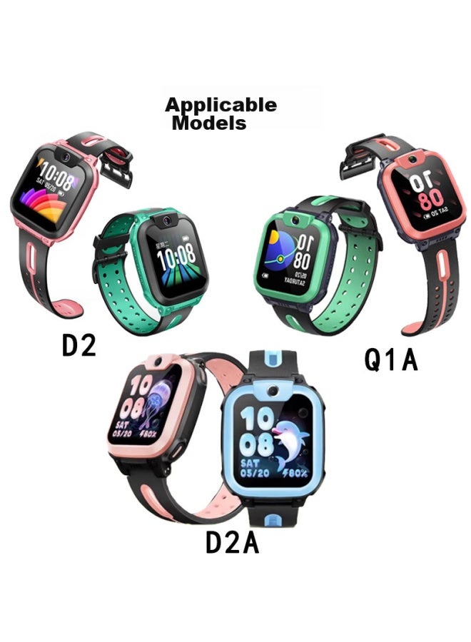 Shan Xiaotiancai Q2a/q1a/q1a/n3/d2/d2a Protective Case, Children's Smarch Q2a/q1a Protective Cover, Tempered Glass Film, Slim, Shockproof, Anti-collision Protective Case, Full Coverage Shell - Image 1