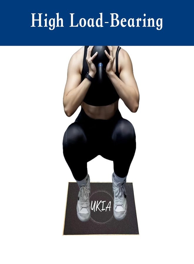 UKIA Slant Board for Squats - Slant Board Squat Wedge for Calf Stretching - Non-Slip 25 Degree Incline Knees Over Toes Weightlifting Equipment to Improve Athletic Performance - Image 2